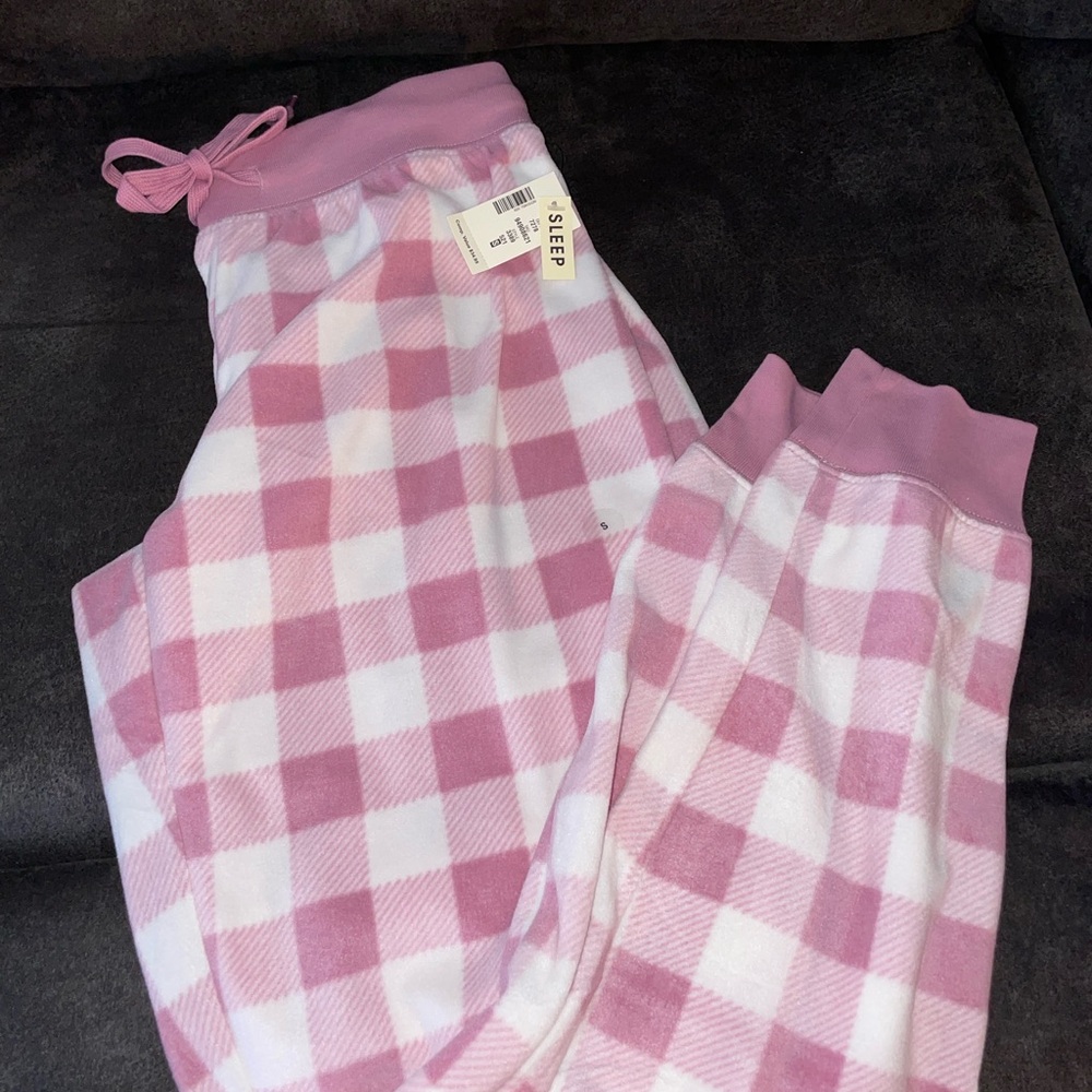 Aeropostale Pink Checkered Pajama Pants